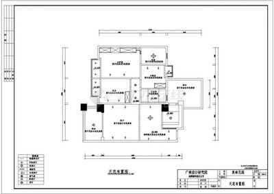 某花園住宅戶型室內裝修設計CAD全套施工圖（甲級院設計）